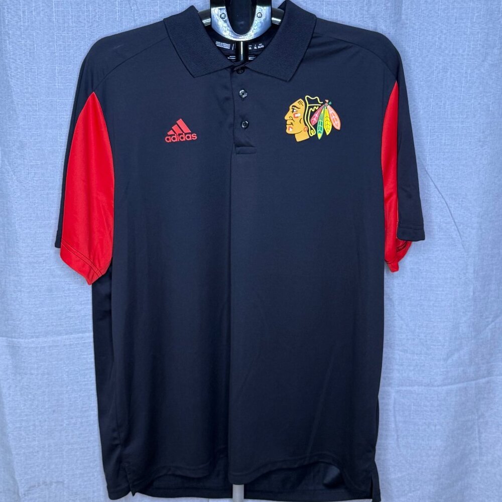 NWOT - Adidas - Chicago Blackhawks - ClimaChill - Men's Polo Shirt - Size XL